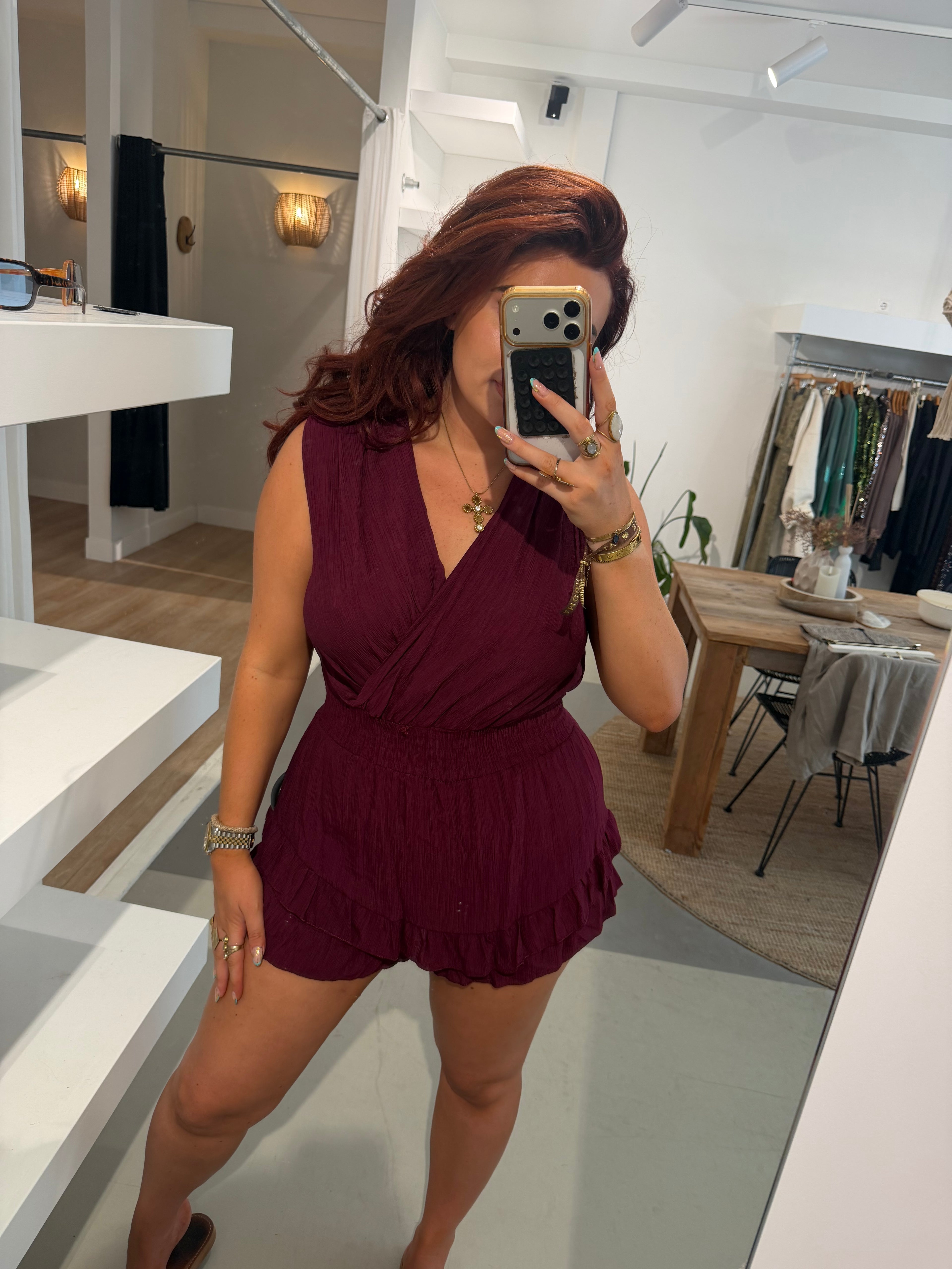 Jumpsuit coco aubergine