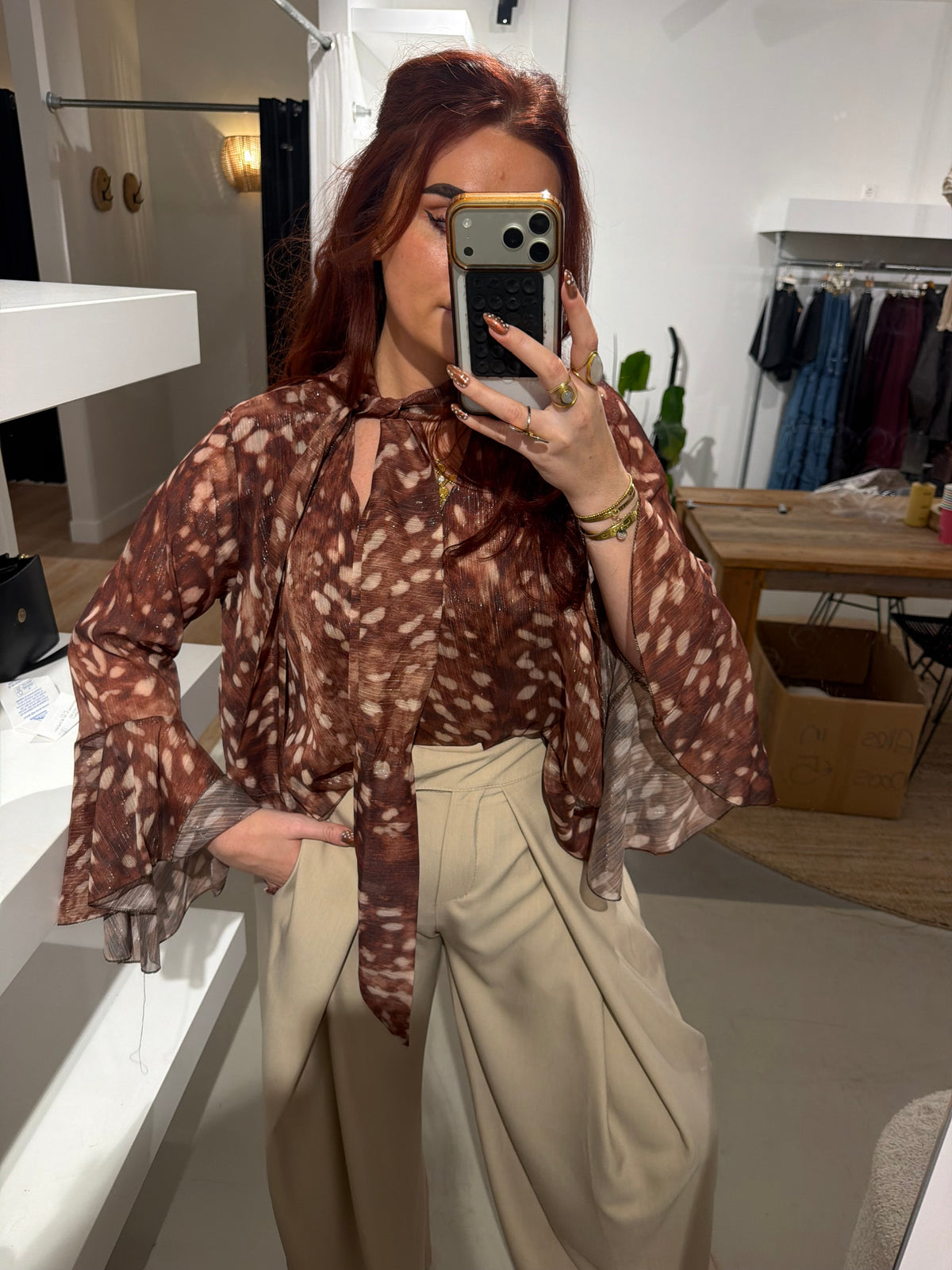 Blouse bambi bruin