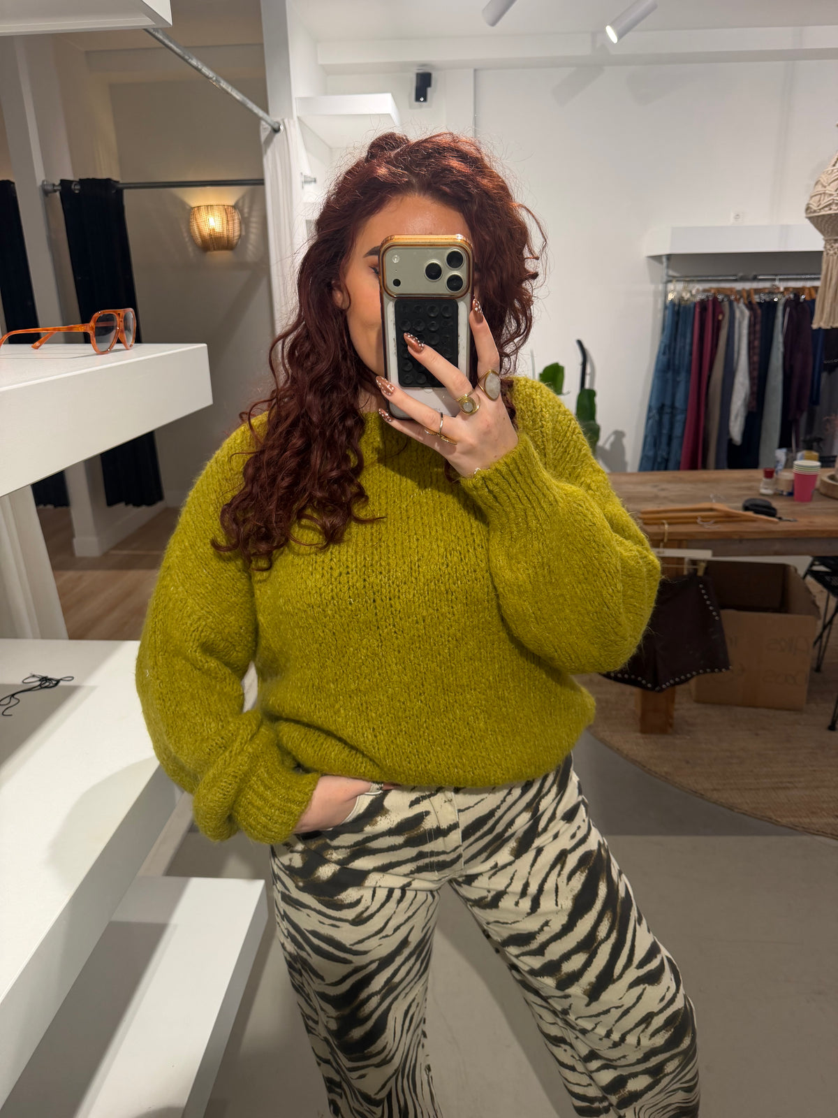 Trui loys lime groen