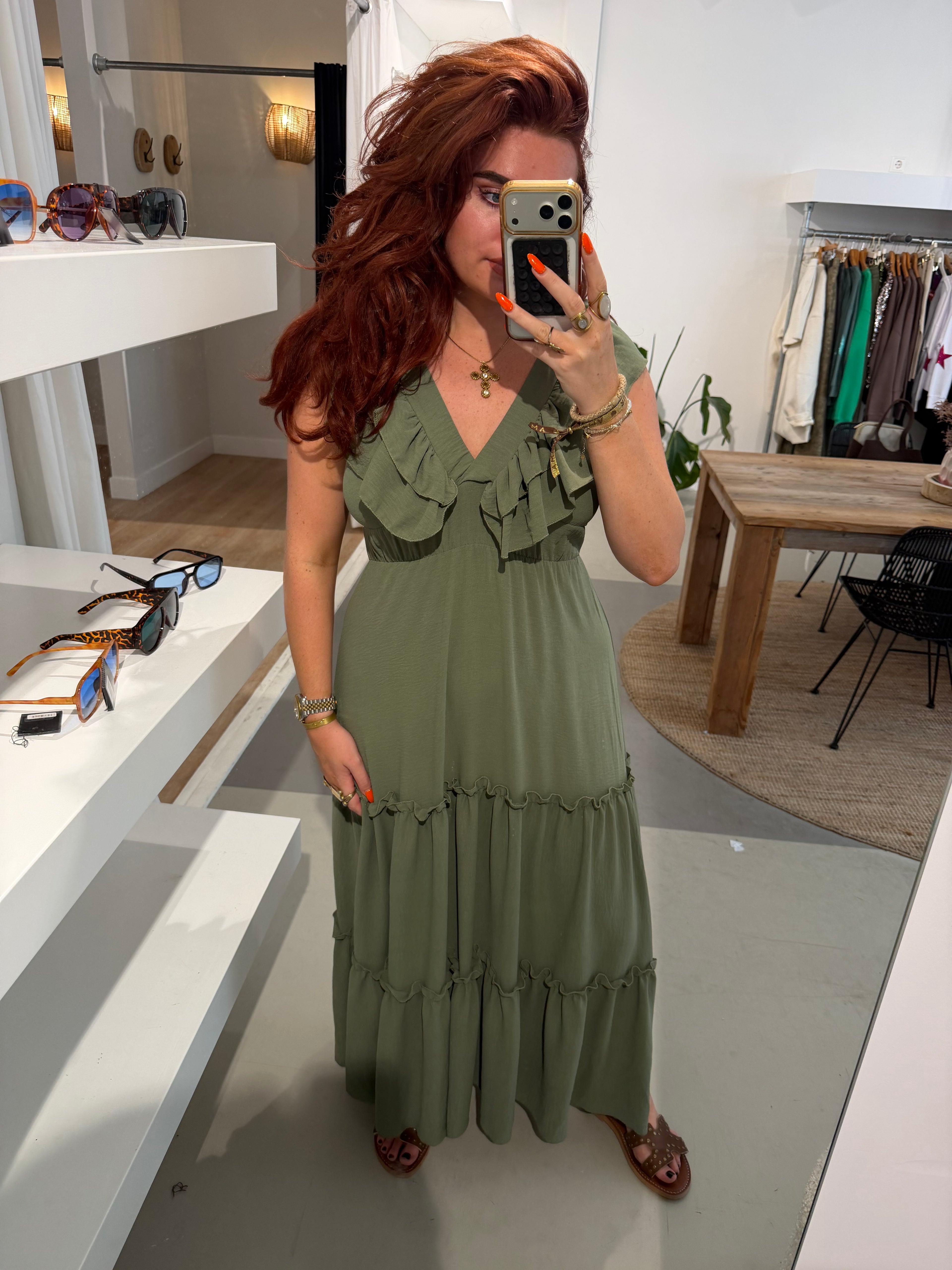 Jurk renate groen