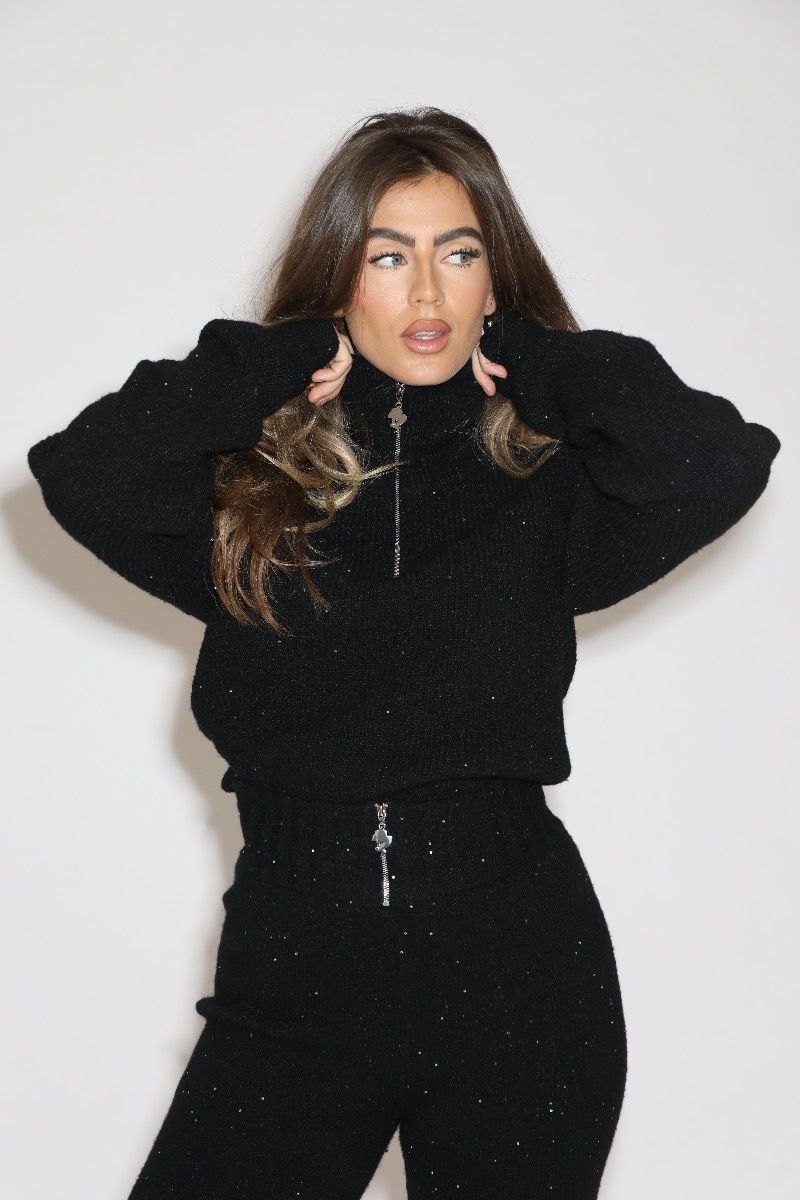 Pia Pully Pants Black