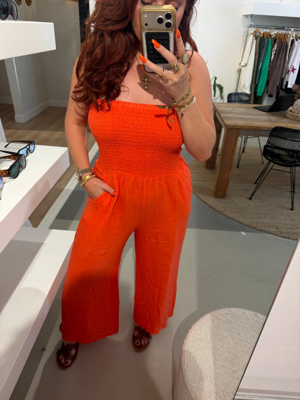 Jumpsuit koraal