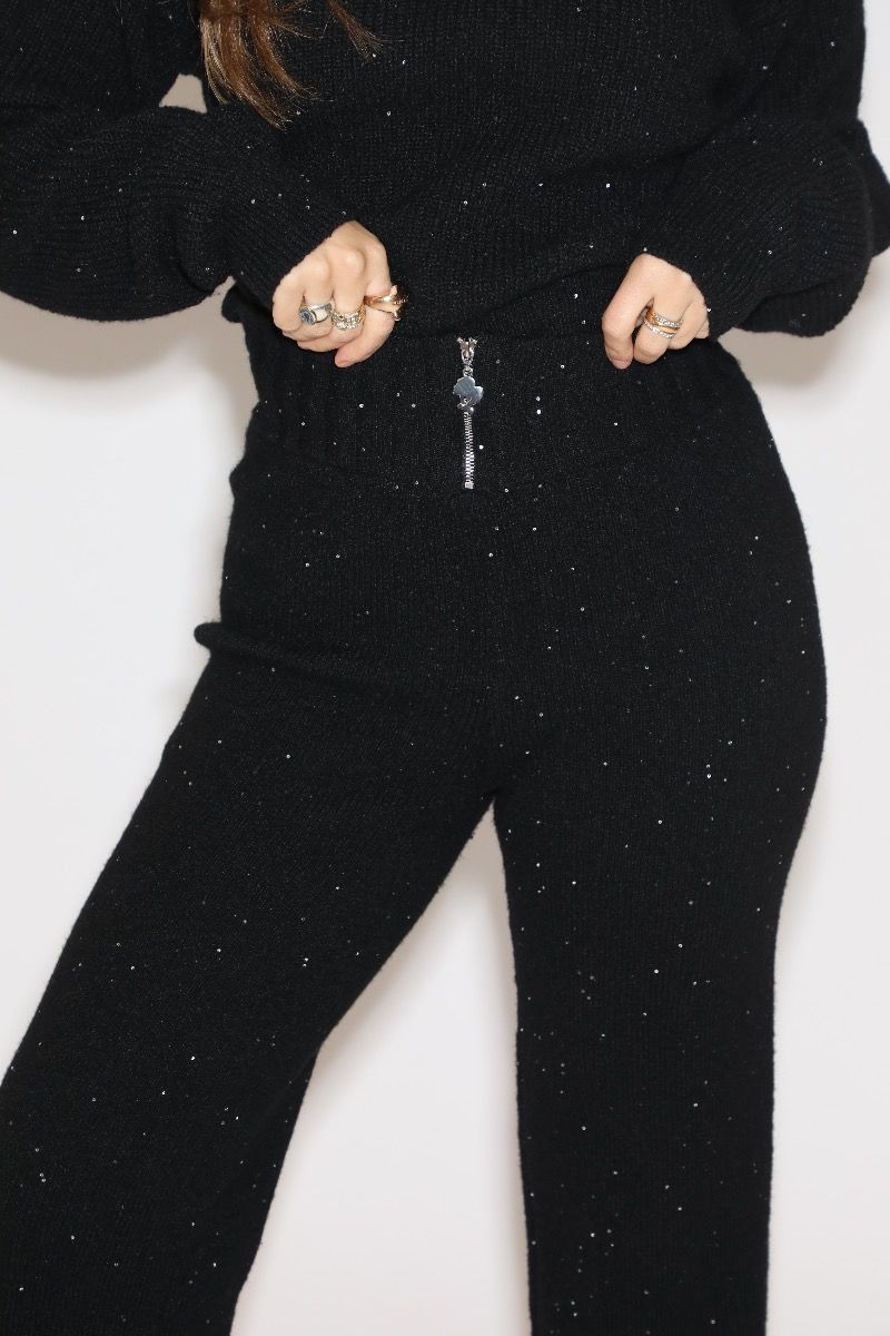 Pia Pully Pants Black