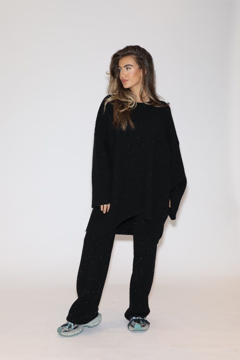 Suki Sequins Dress Black