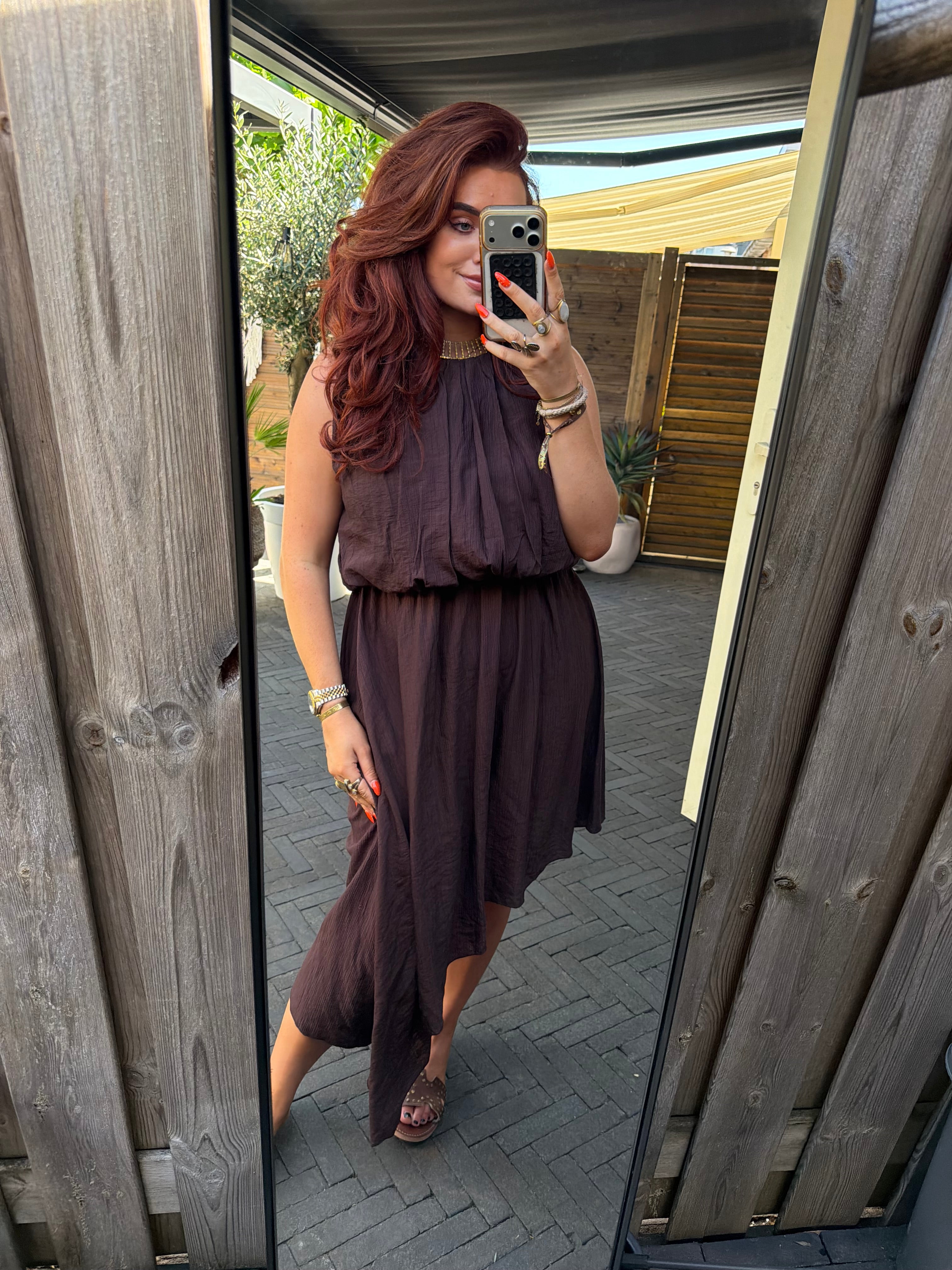 Jurk bibi bruin