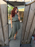 Jurk bibi groen