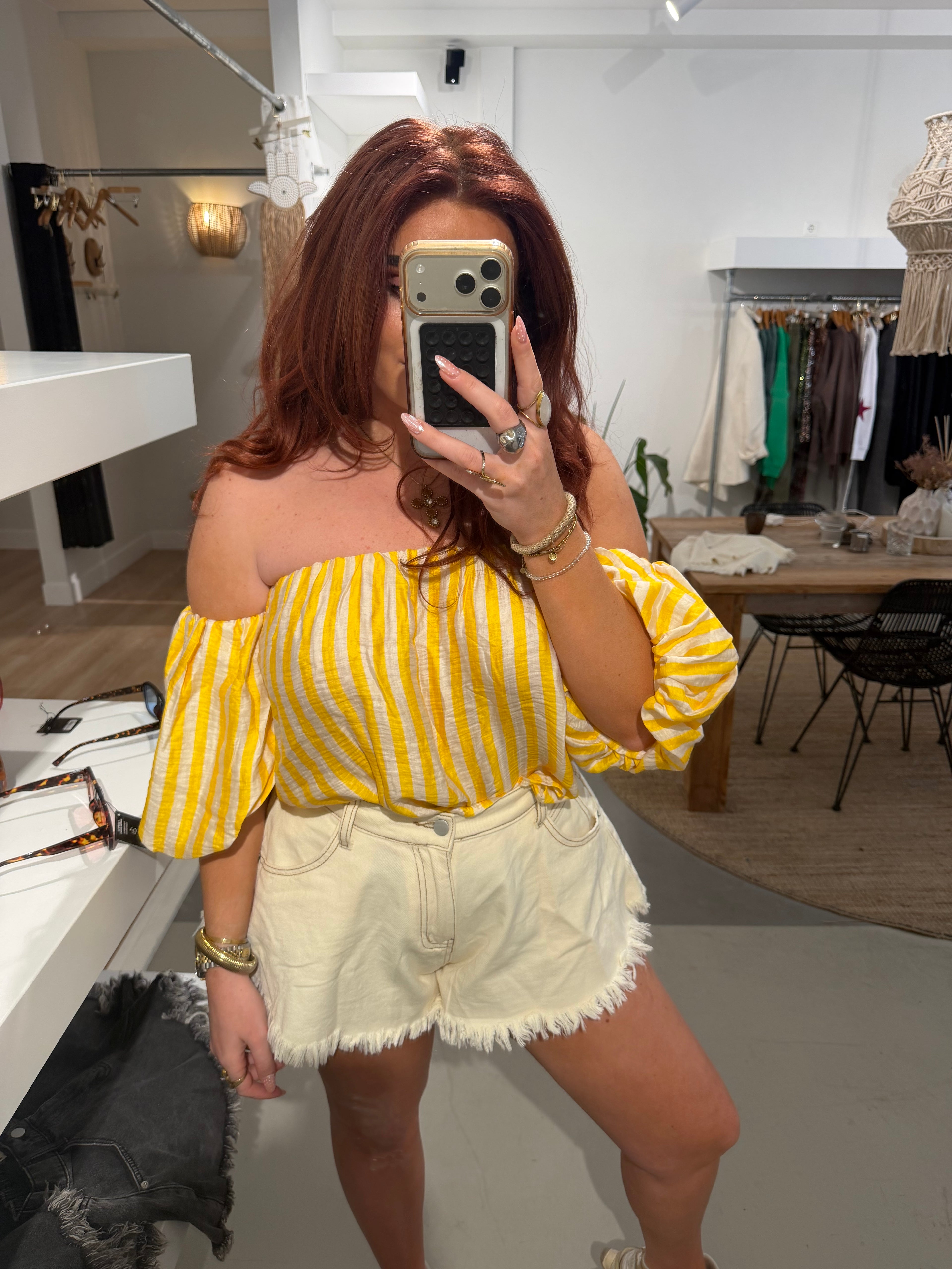 Top Sofie geel