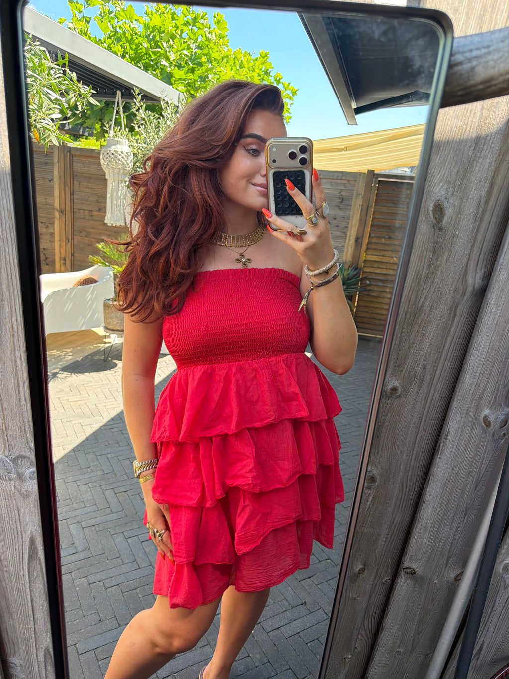 Jurk roos rood