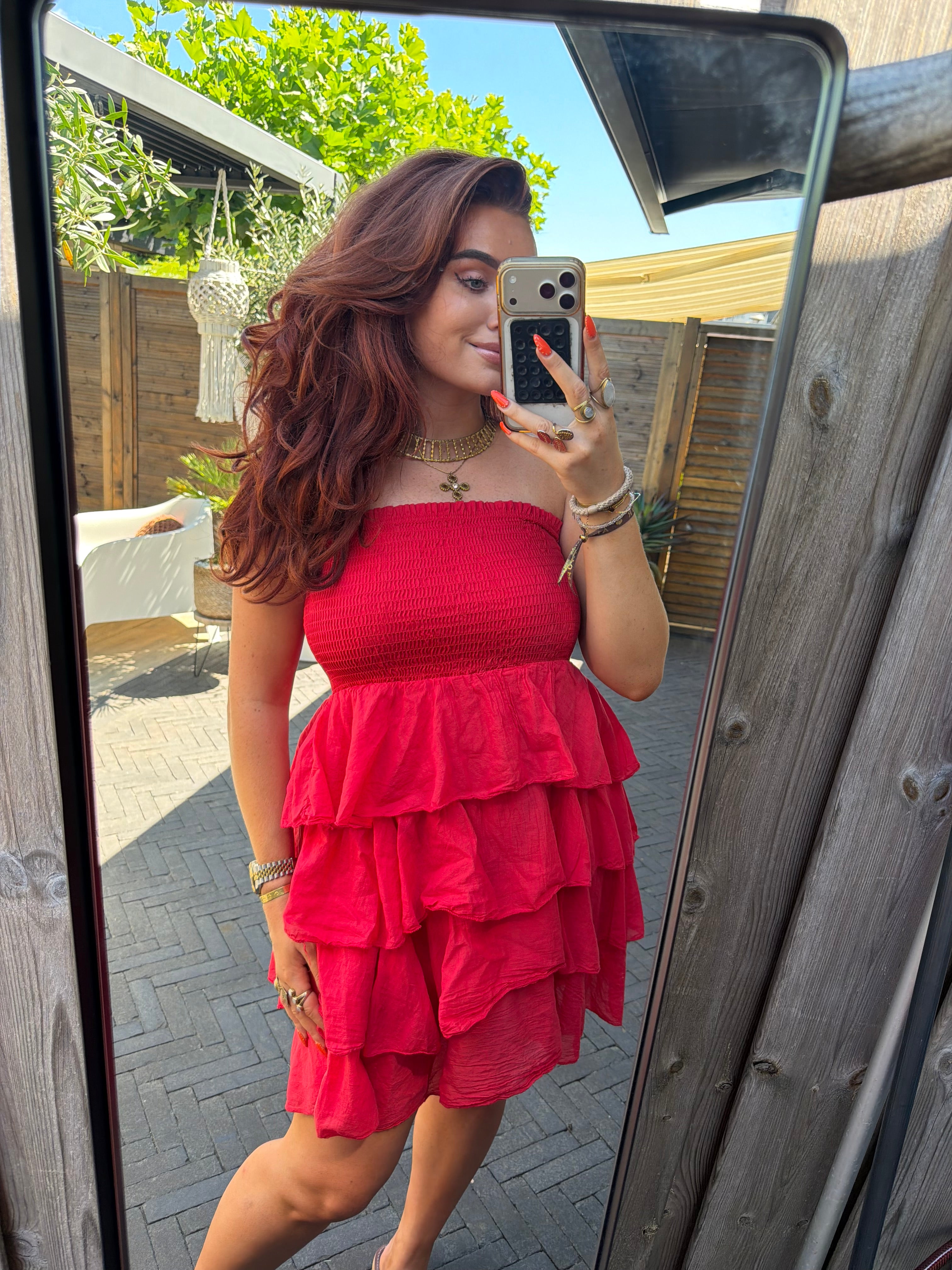 Jurk roos rood
