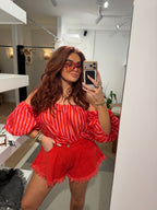Top Sofie Rood