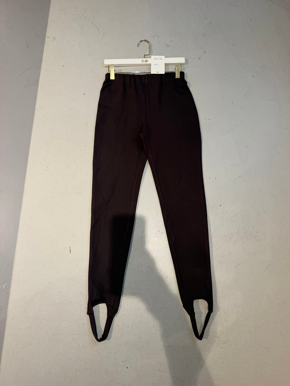 Legging voetlus bruin