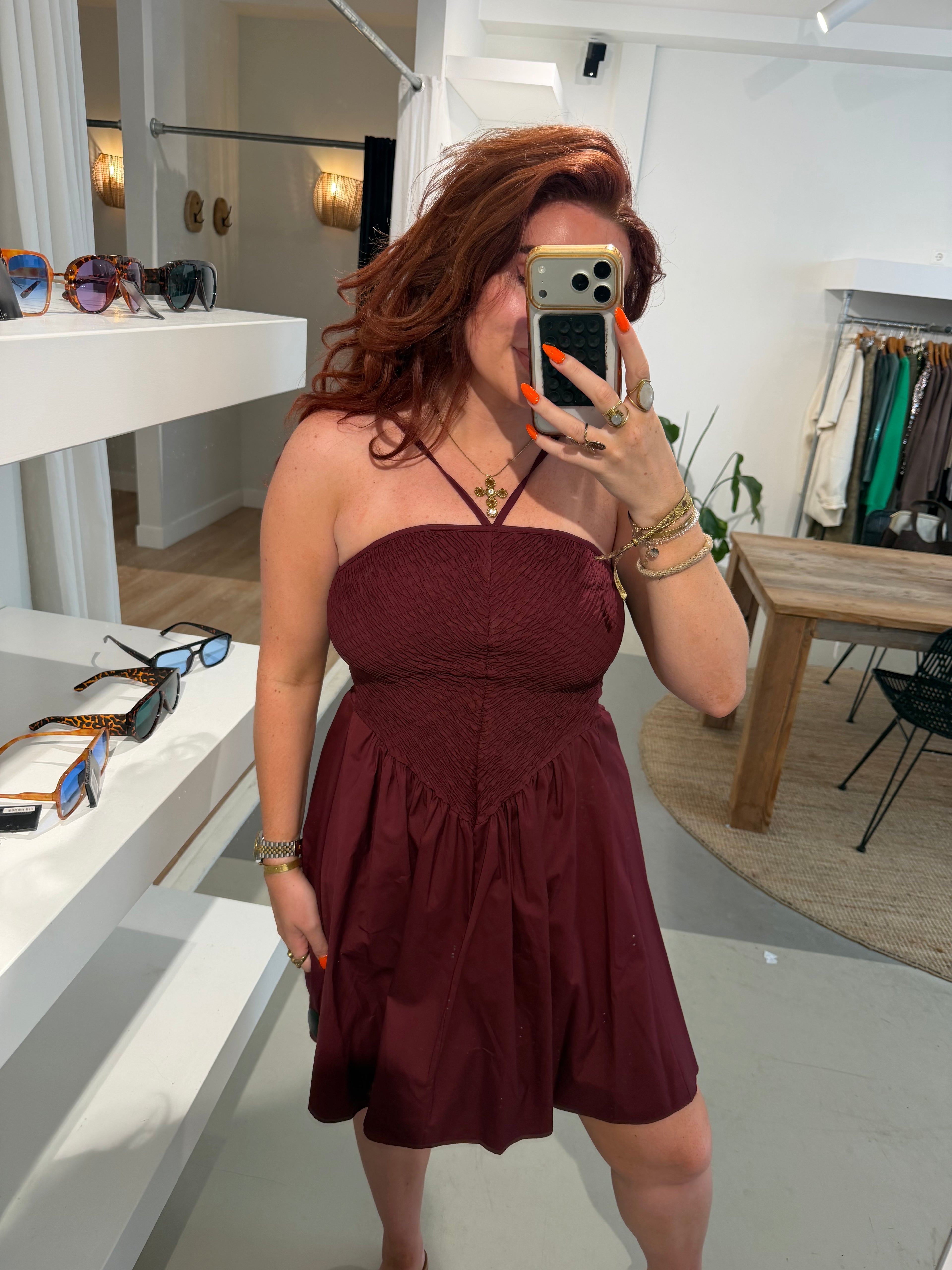 Jurk rian bordeaux