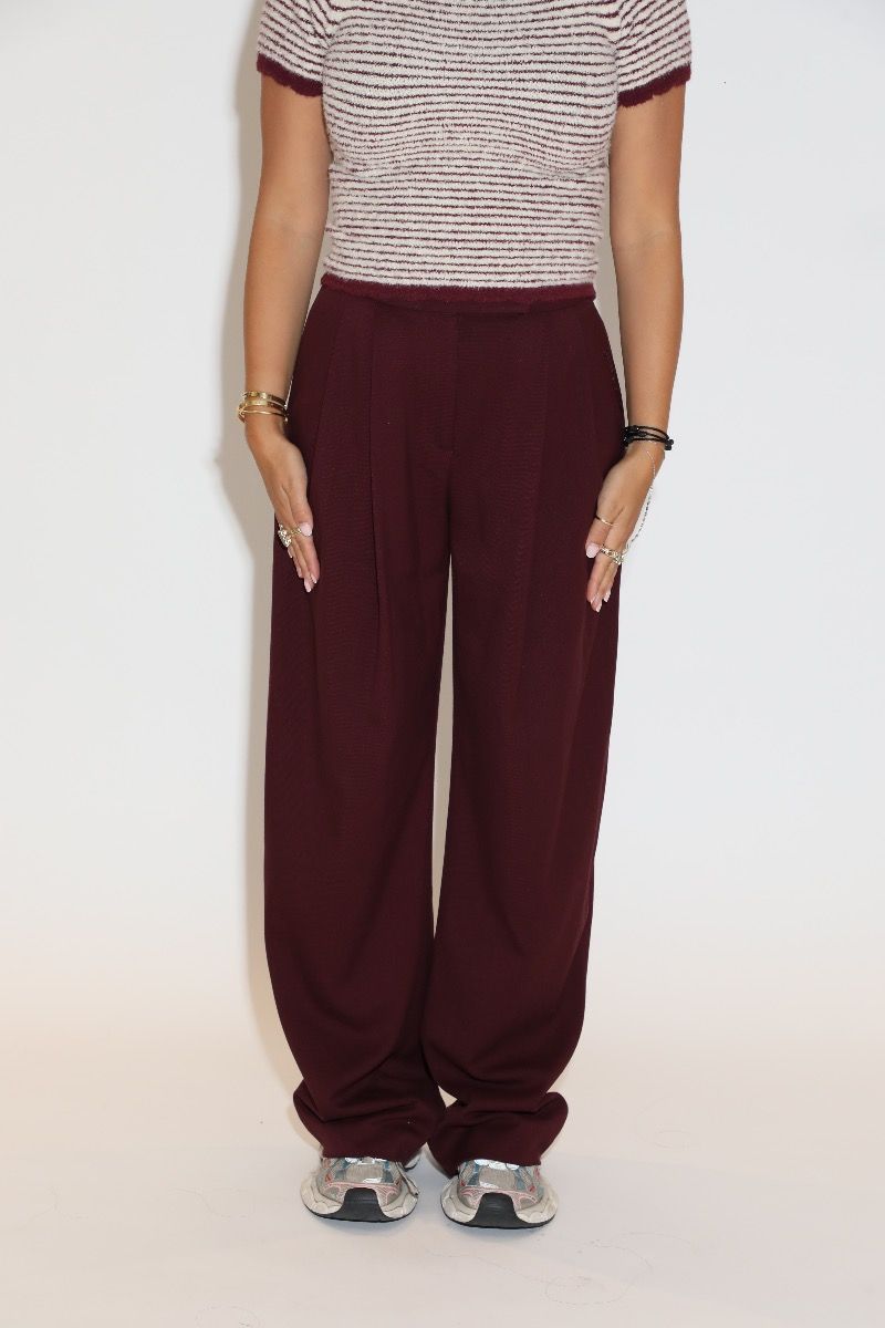 Marijn Pants Maroon