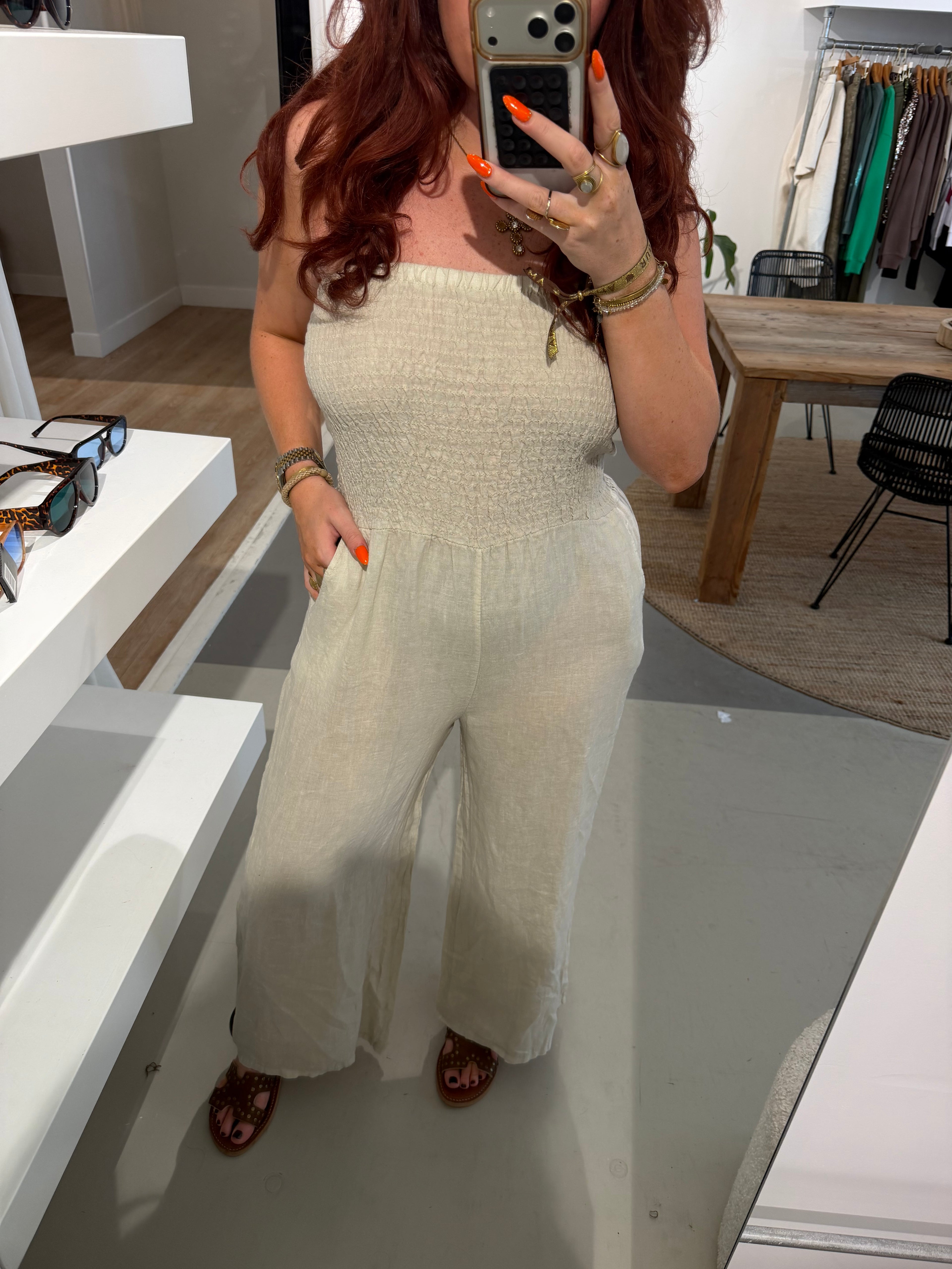 Jumpsuit beige