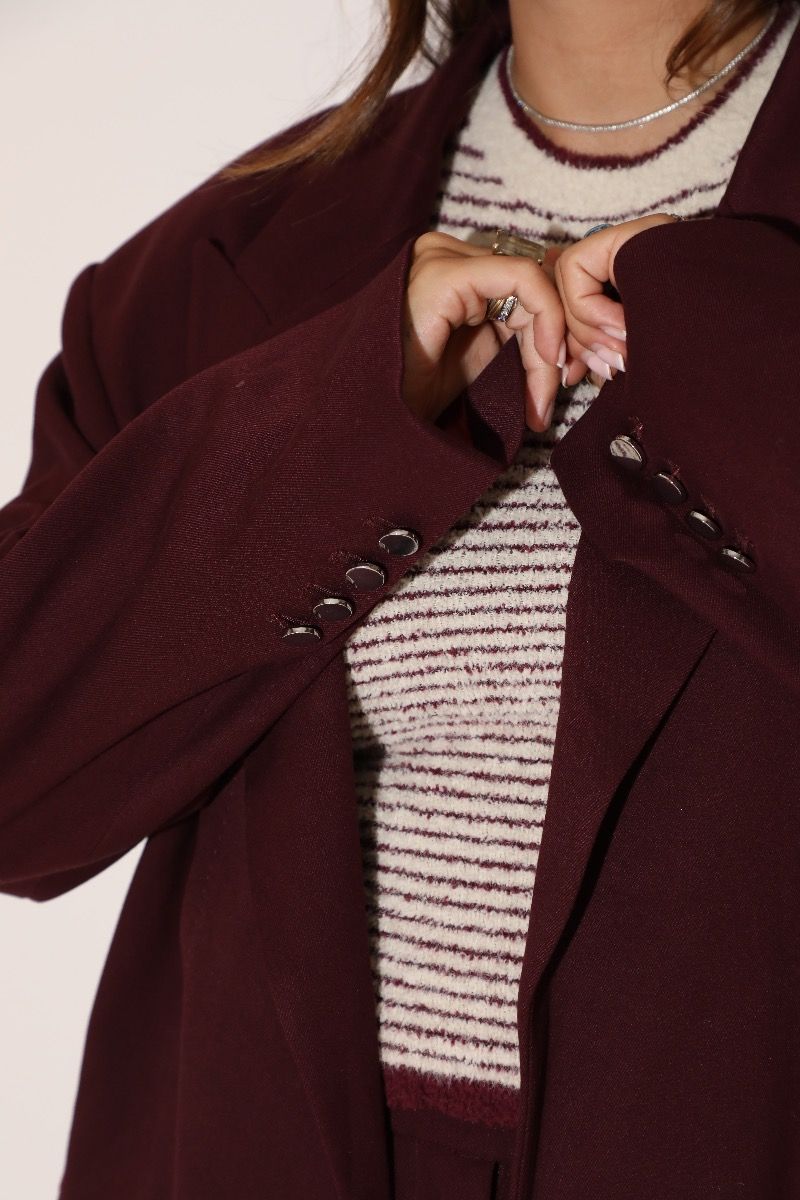 Marijn blazer Maroon