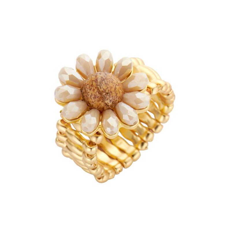 Elastieken Ring Beige