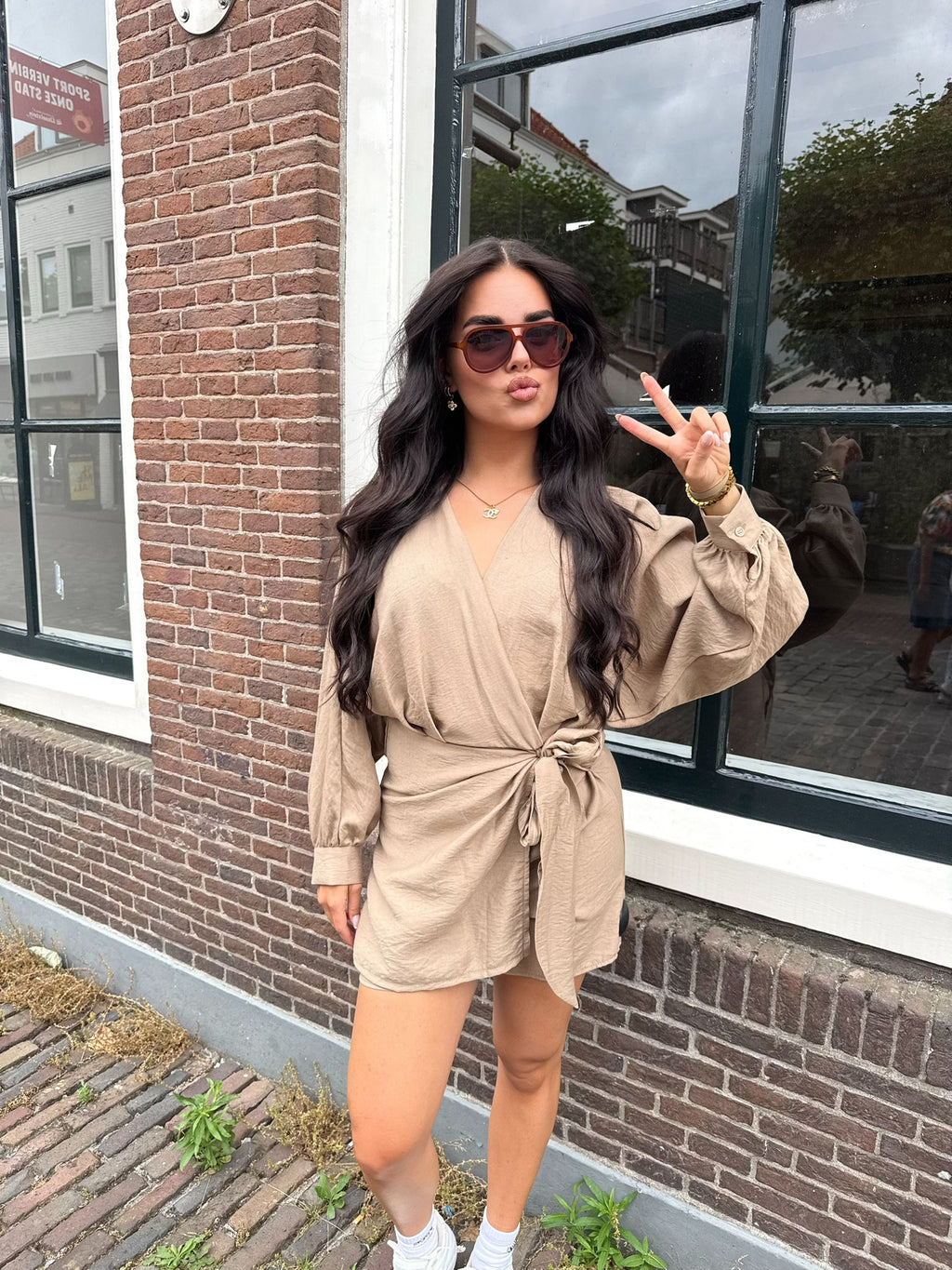 Jumpsuit ivy beige