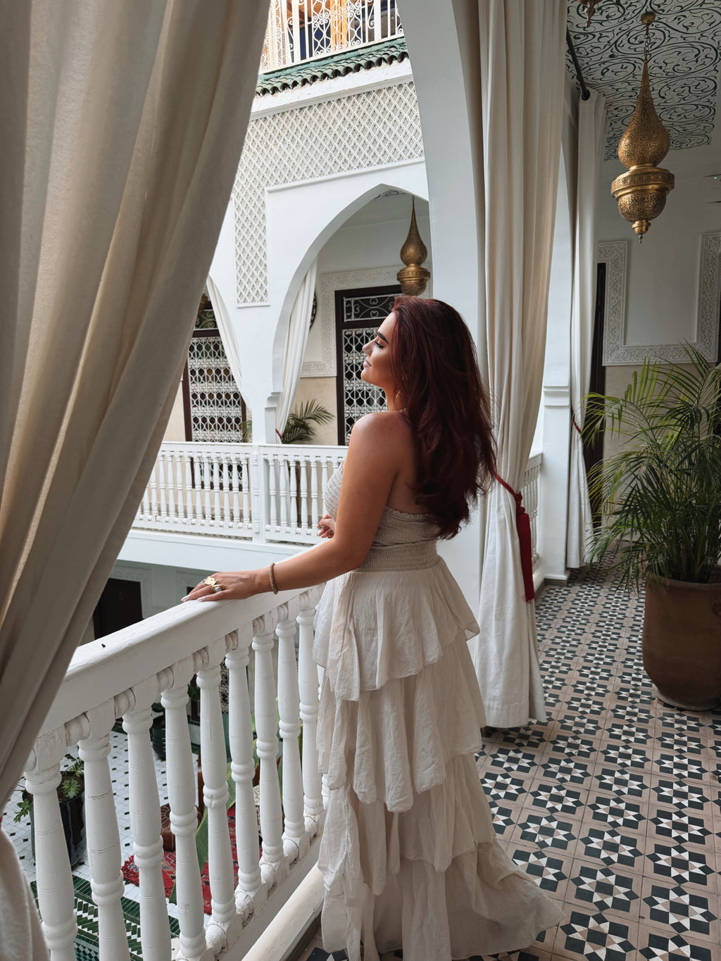 Jurk benthe beige