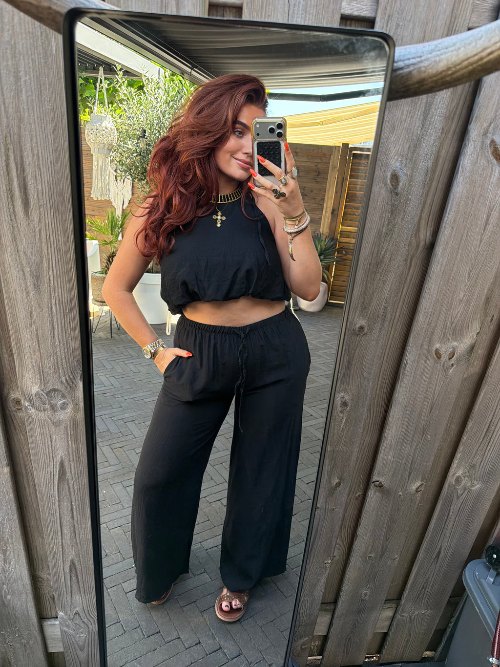Set donna zwart