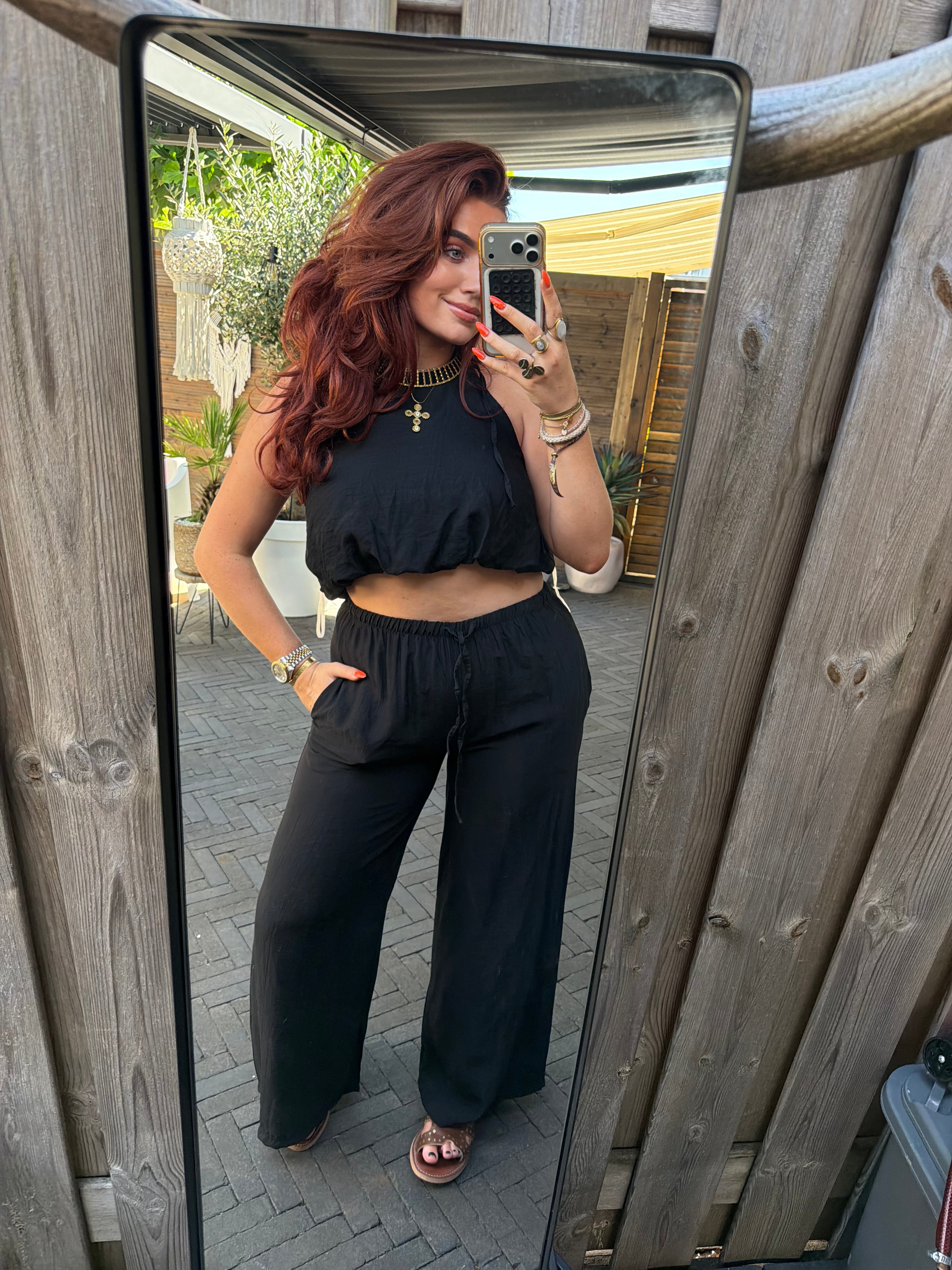 Set donna zwart