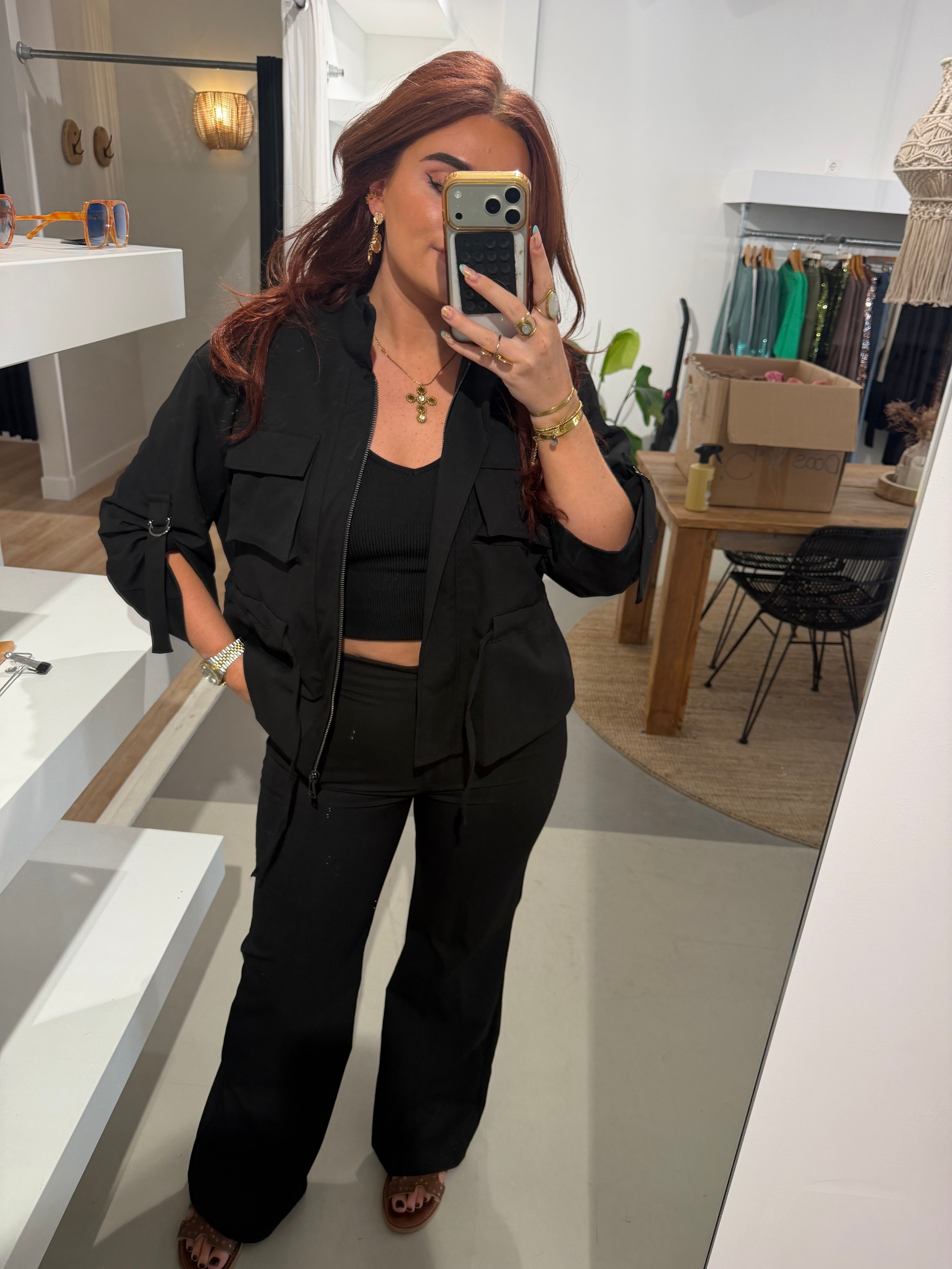 Broek june zwart