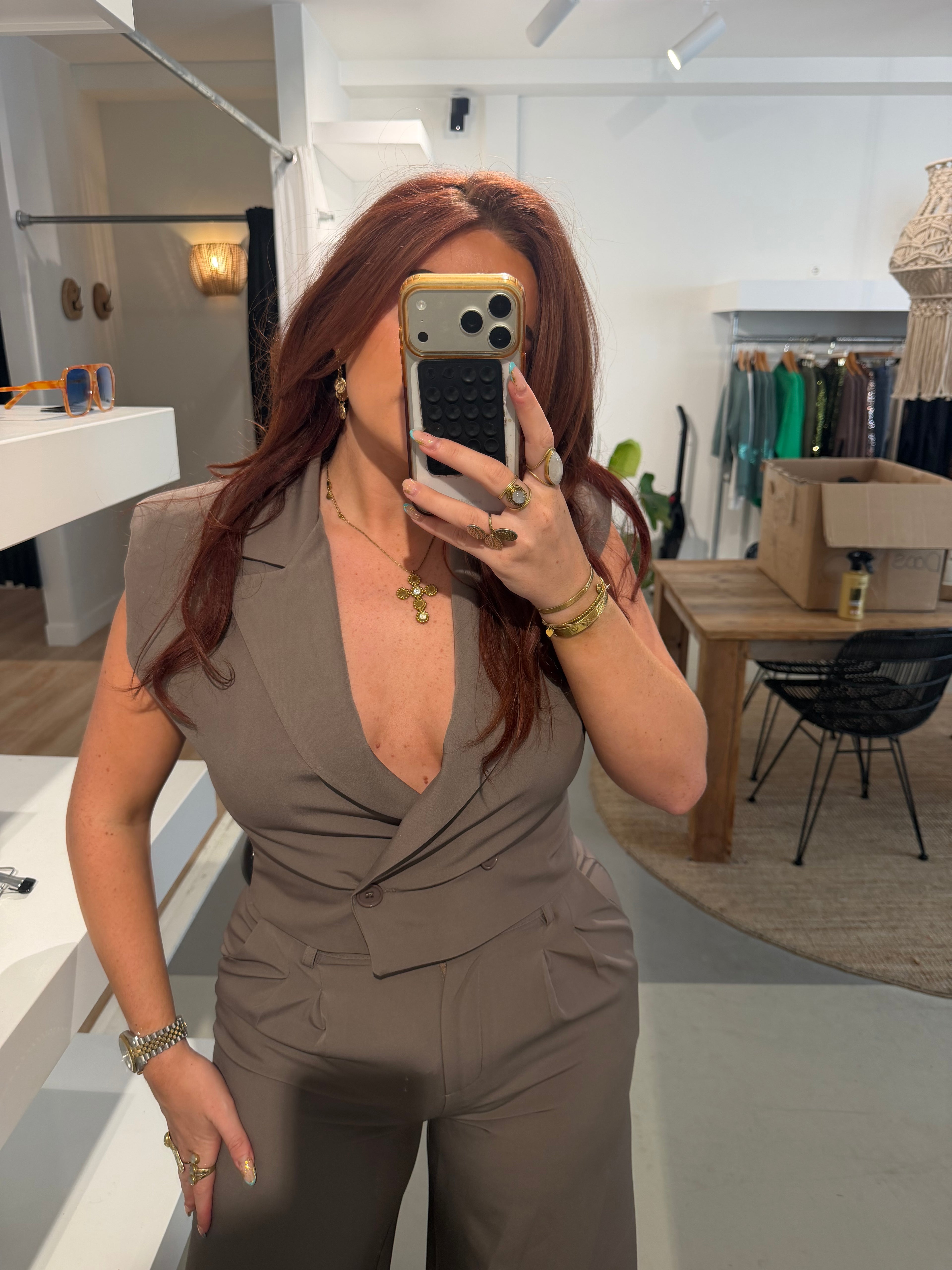 Gilet taupe