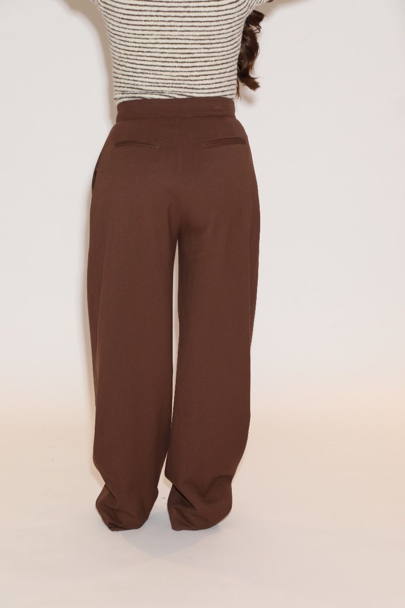 Marijn Pants Chesnut chocolate