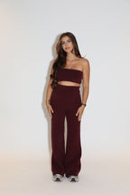 Winnie Wool Pants Maroon