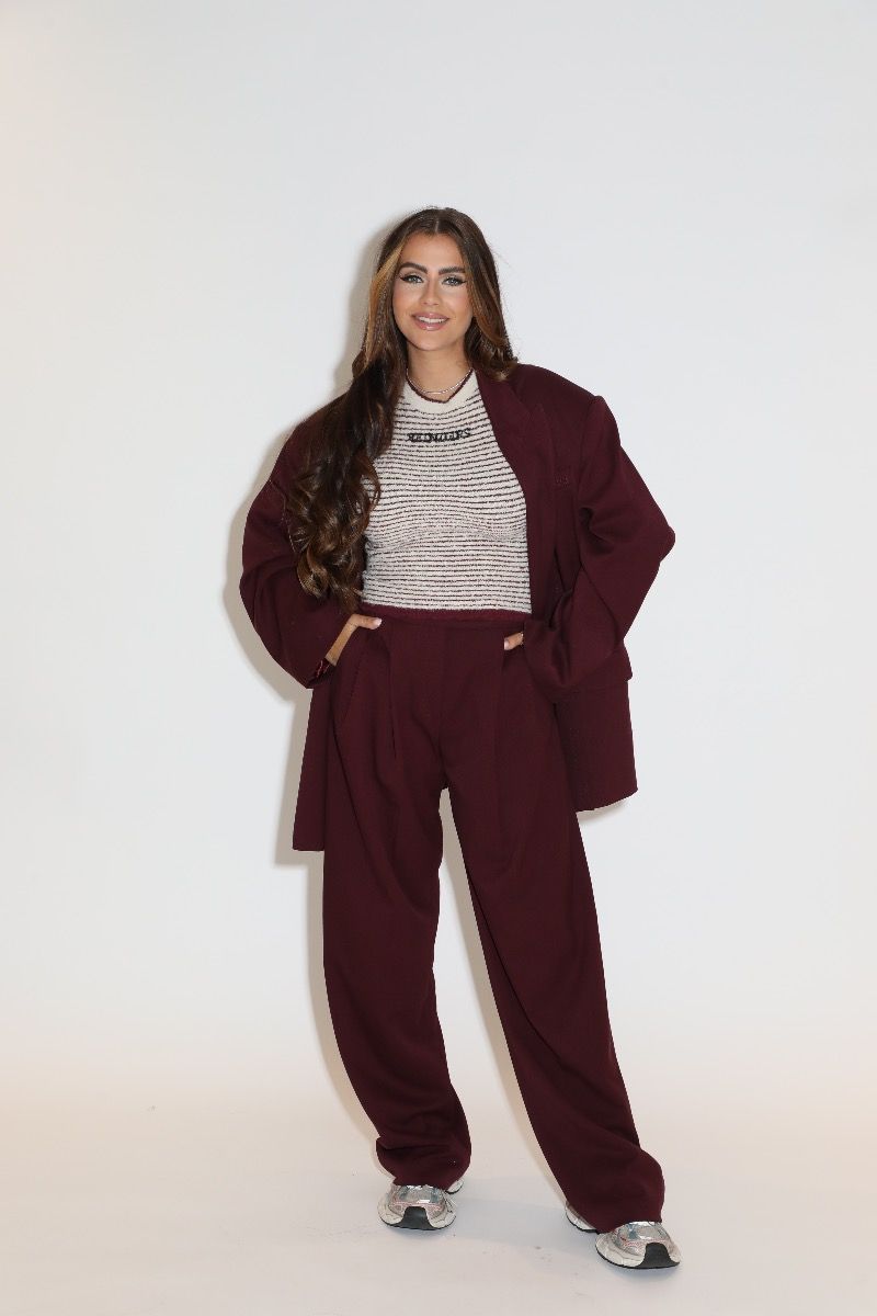 Marijn Pants Maroon