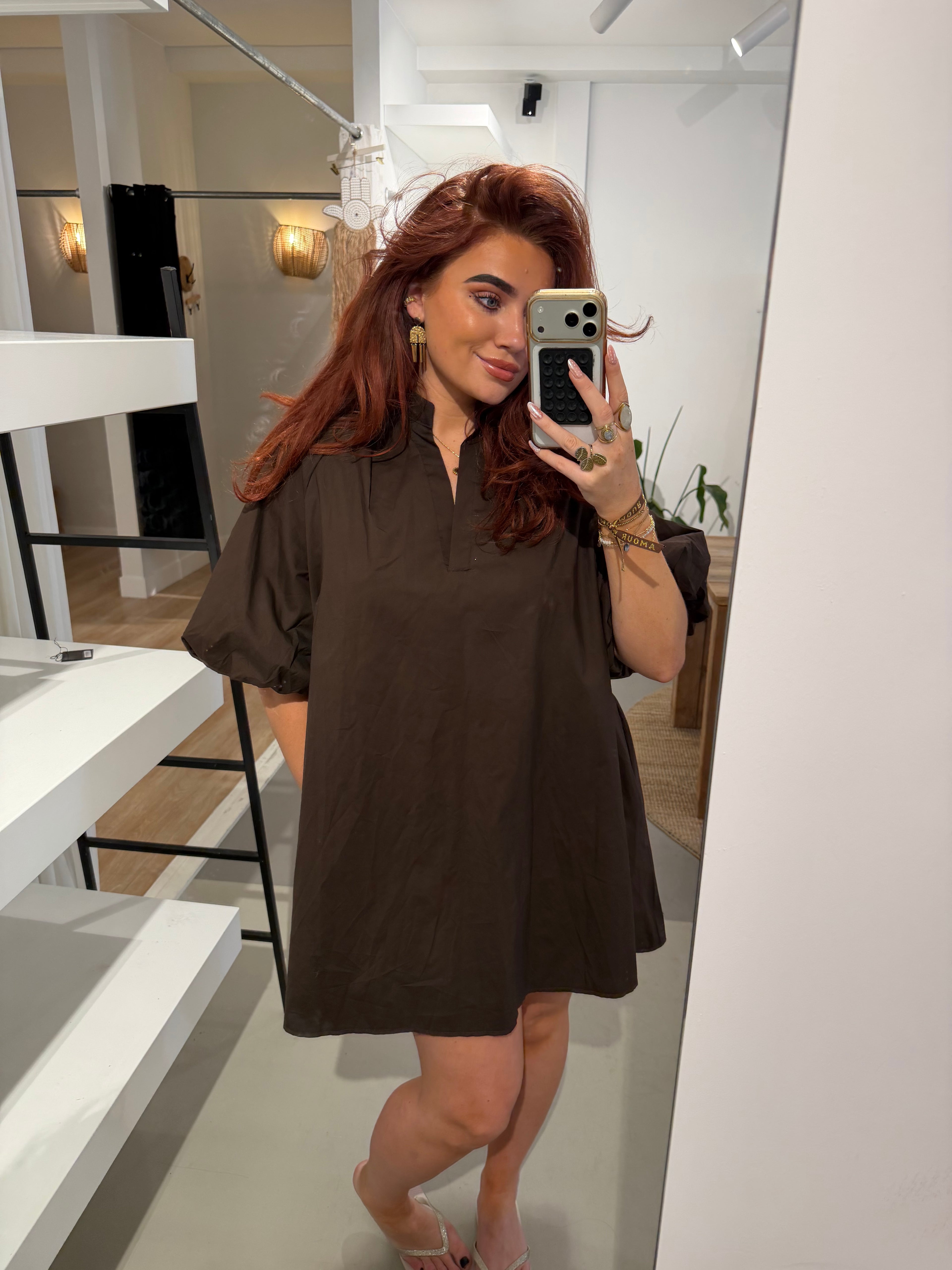 Jurk anna bruin