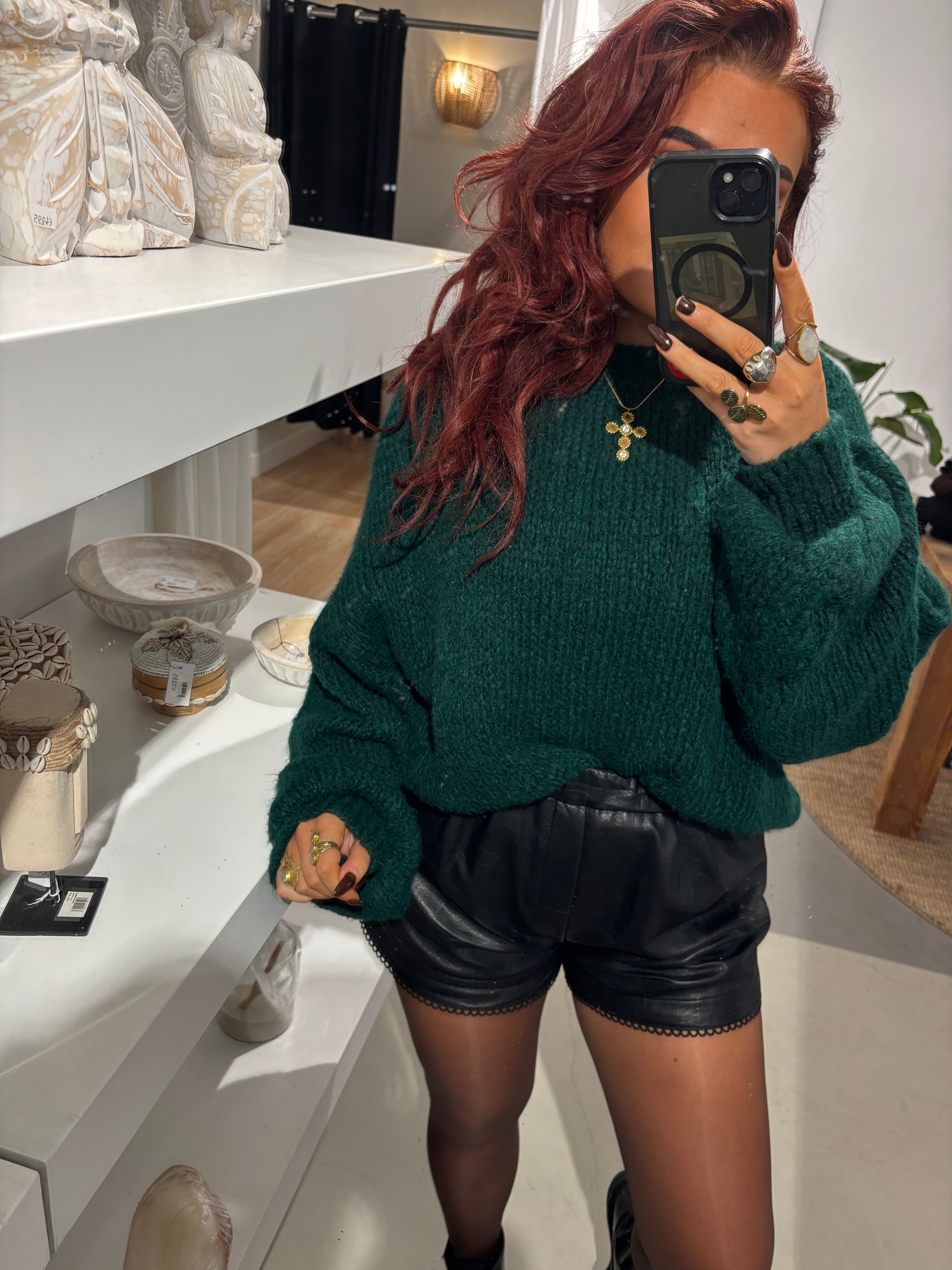 Trui Loys Donker Groen