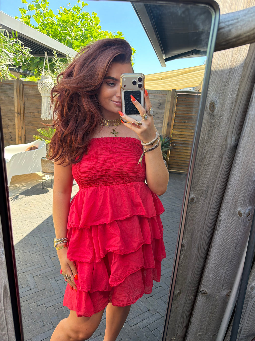 Jurk roos rood