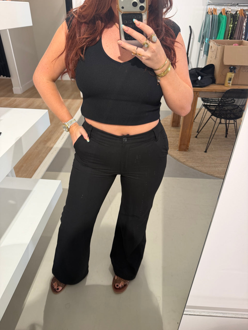 Broek june zwart