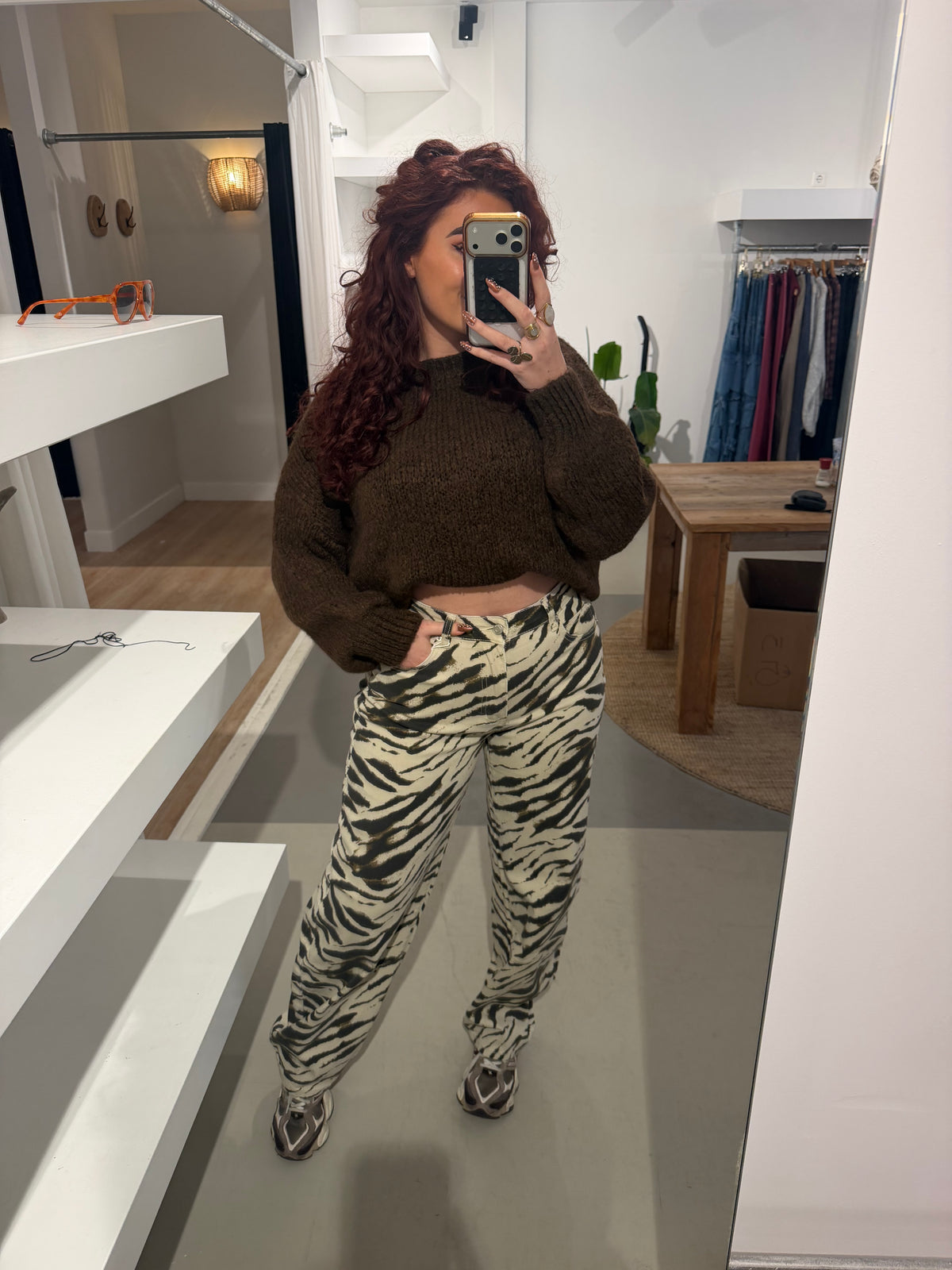 Zebra jeans
