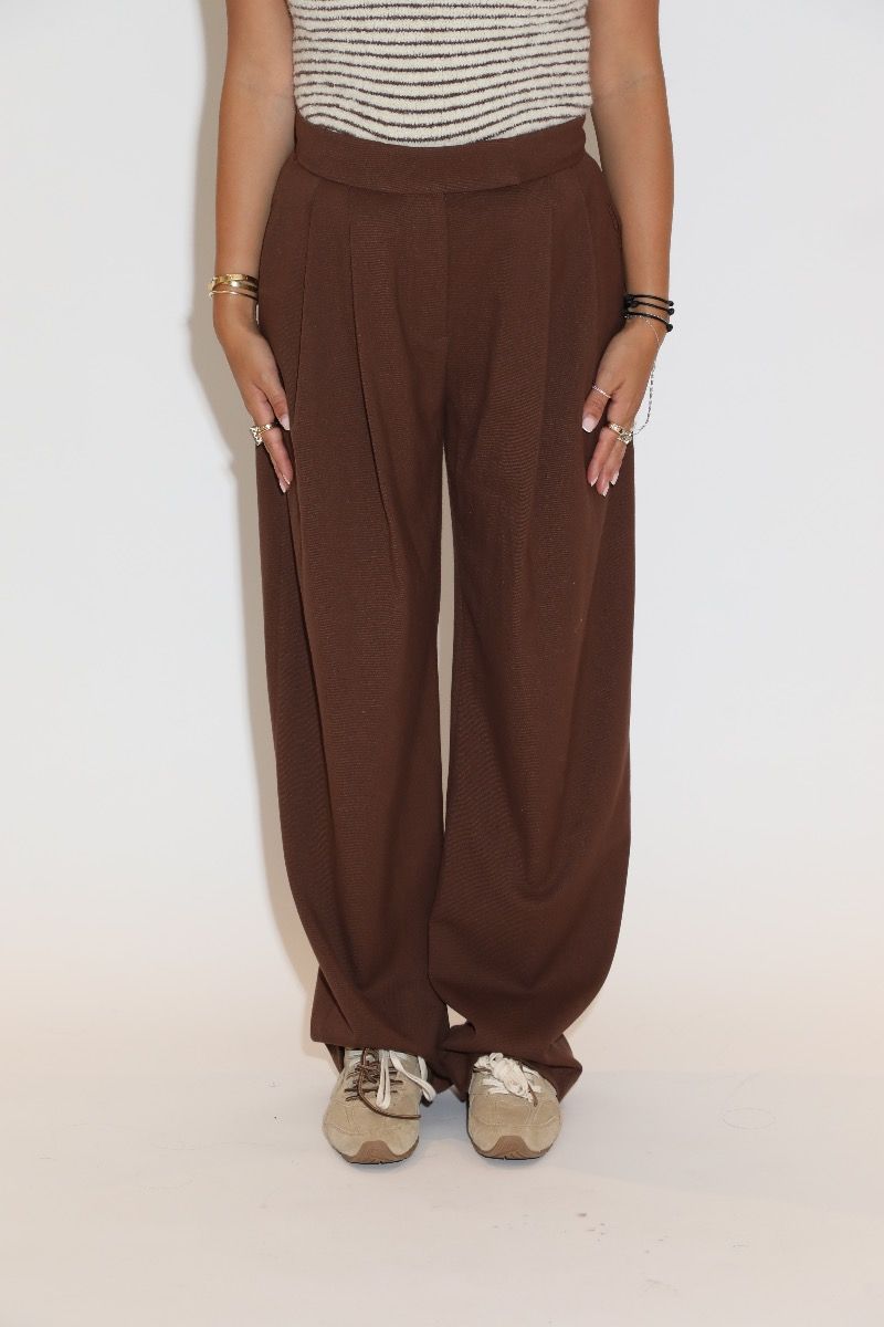 Marijn Pants Chesnut chocolate