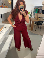 Pantalon bordeaux