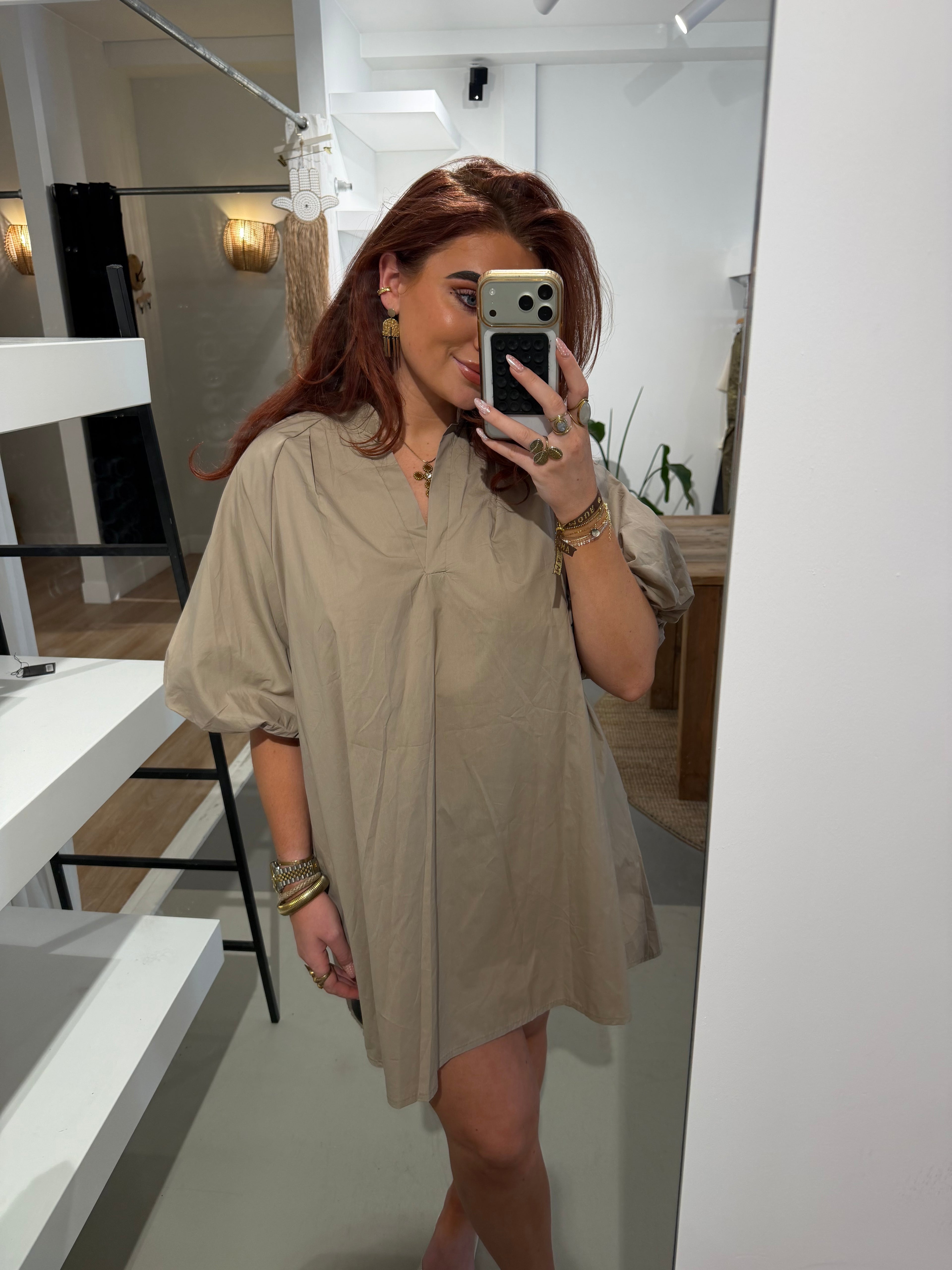 Jurk anna beige