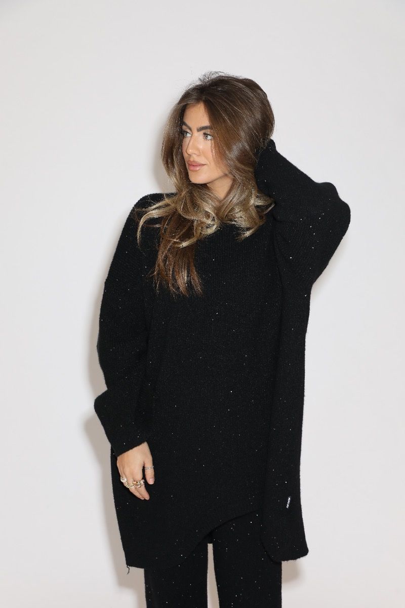 Suki Sequins Dress Black