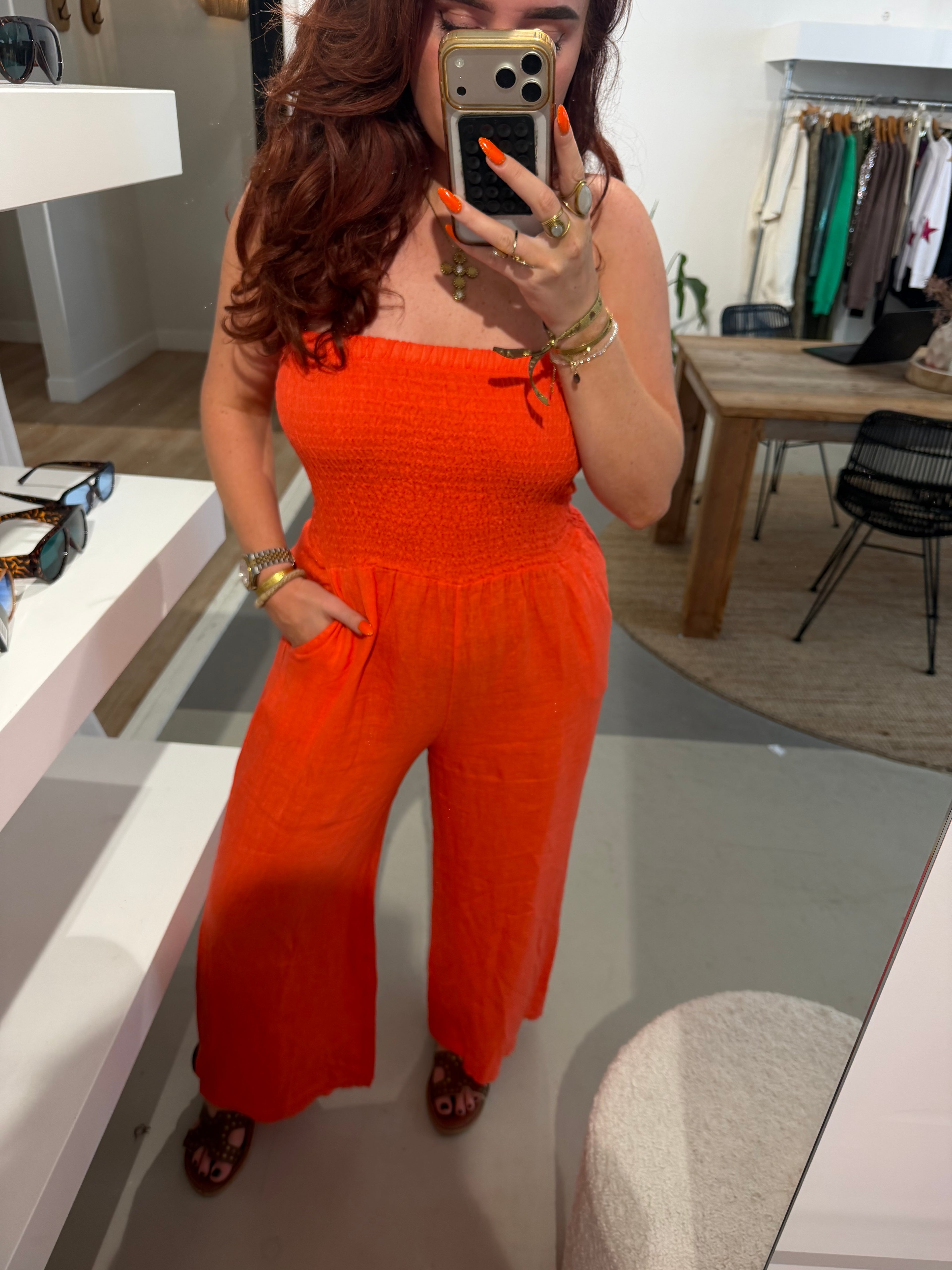 Jumpsuit koraal