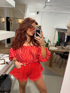 Top Sofie Rood