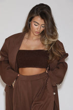 Marijn blazer chesnut chocolate