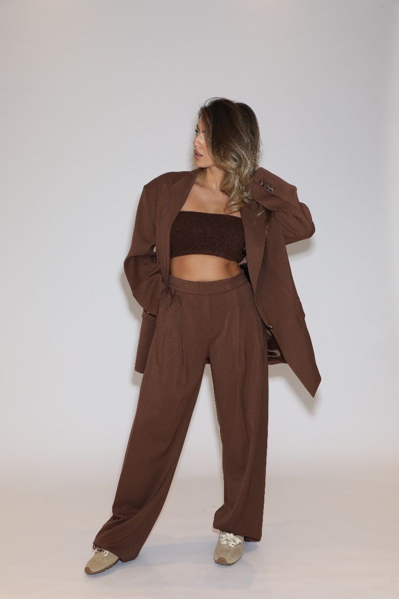 Marijn blazer chesnut chocolate