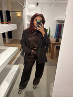 Blazer franje bruin